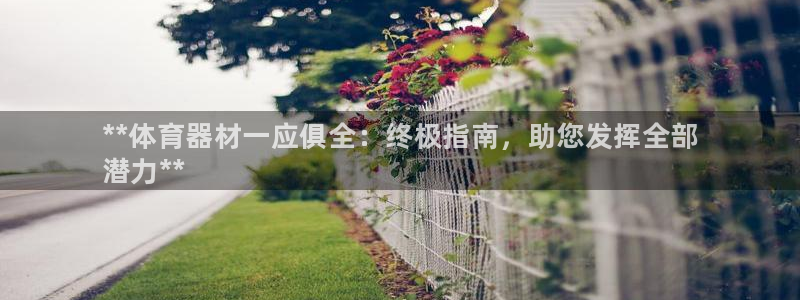 尊龙凯时人生就博：**体育器材一应俱全：终极指南，助您发挥全